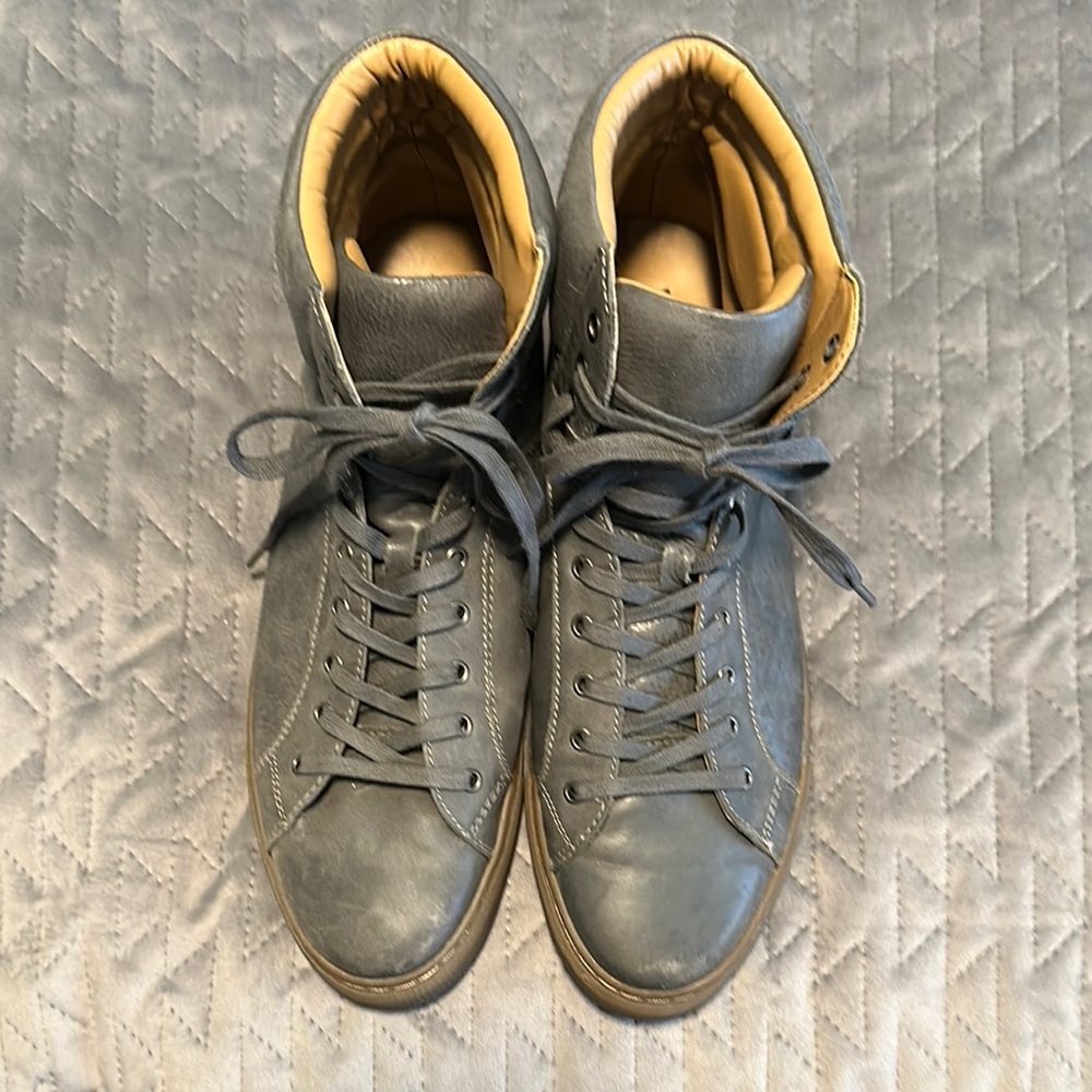 Kenneth Cole Reaction Gray Sneakers Suede Low-Top